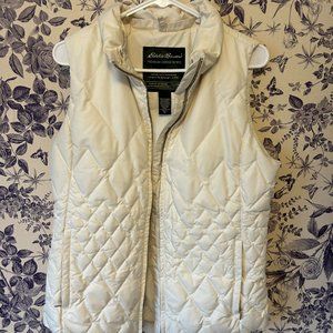 Eddie Bauer Vest Off-White Medium TALL